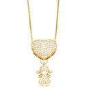 Colar Amor de Mãe Banhado a Ouro 18k