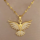 Colar Feminino Espírito Santo Banhado a Ouro 18k