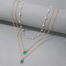 Colar Feminino Triplo Evergreen