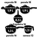 Jogo de Panelas 8 Peças Antiaderente Com Tampa Vidro