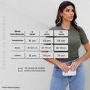 Kit com 3 Blusas Femininas Gola Alta