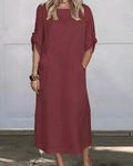 Vestido Casual Susan | Linho Puro - (Soltinho)